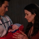 Superman (Tyler Hoechlin) and Lois Lane (Elizabeth Tulloch) say goodbye to their baby in the first Crisis on Infinite Earths crossover episode.